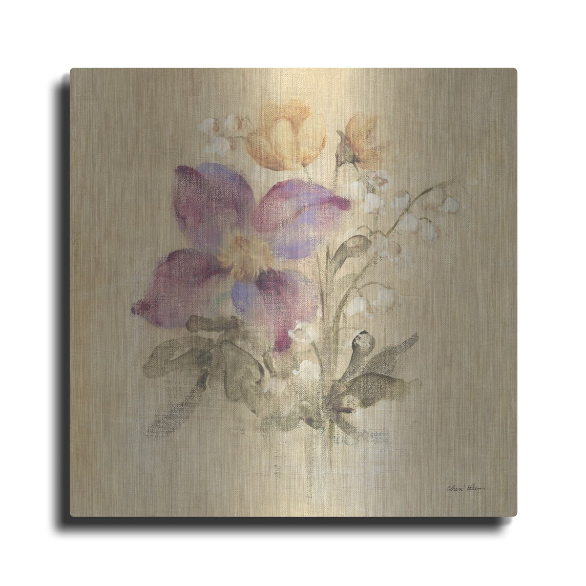 'Clematis Nosegay' by Cheri Blum – Metal Wall Art