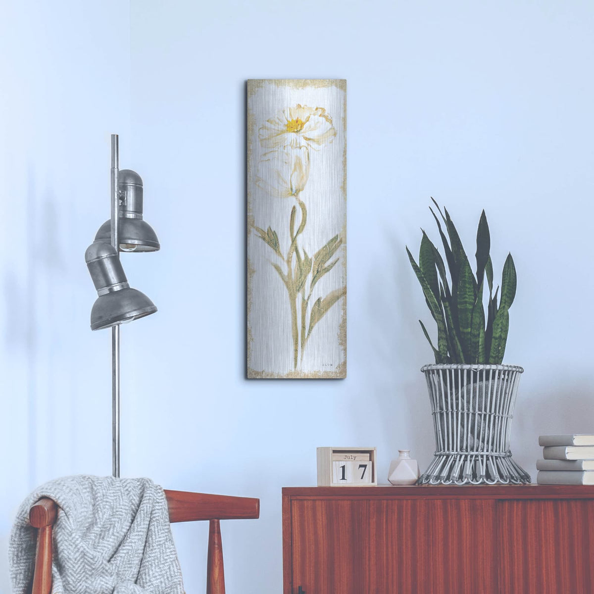 'Cosmo Panel Light' by Cheri Blum – Metal Wall Art, 12x36 room view