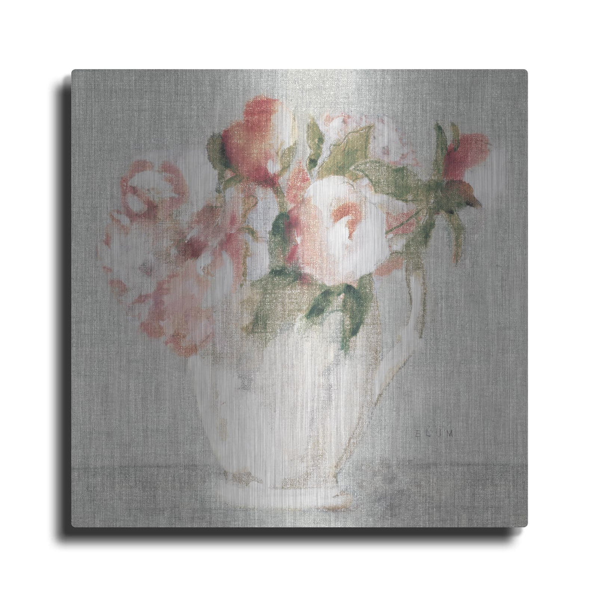 'Cottage Bouquet 3 Light' by Cheri Blum – Metal Wall Art