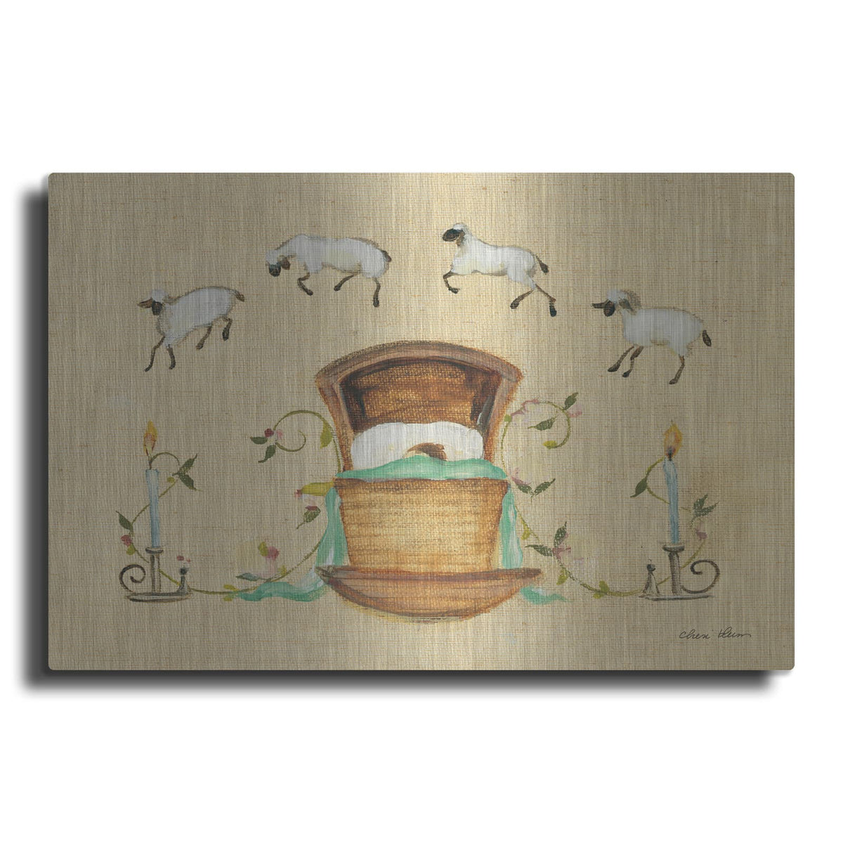 'Counting Sheep 2' by Cheri Blum – Metal Wall Art