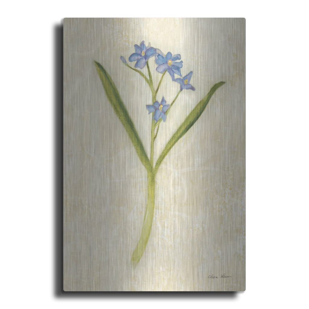 'Forget Me Not Stem' by Cheri Blum – Metal Wall Art
