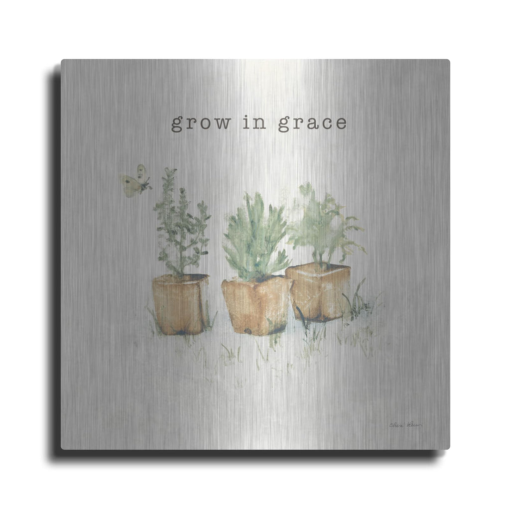 'Garden Plants Grace' by Cheri Blum – Metal Wall Art