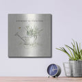 'Garden Watering Can Flourish' by Cheri Blum – Metal Wall Art, 12x12 room view