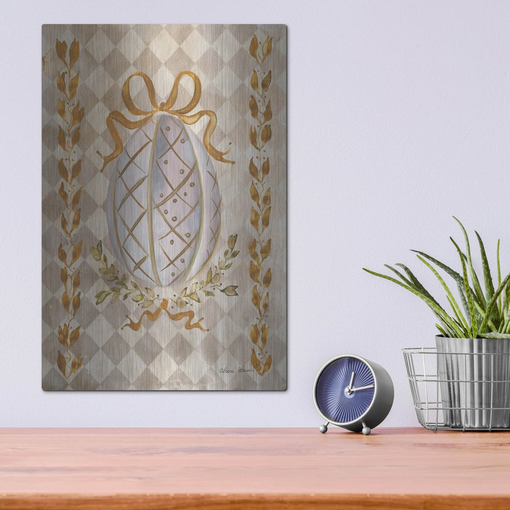 'Golden Egg' by Cheri Blum – Metal Wall Art, 12x16 room view
