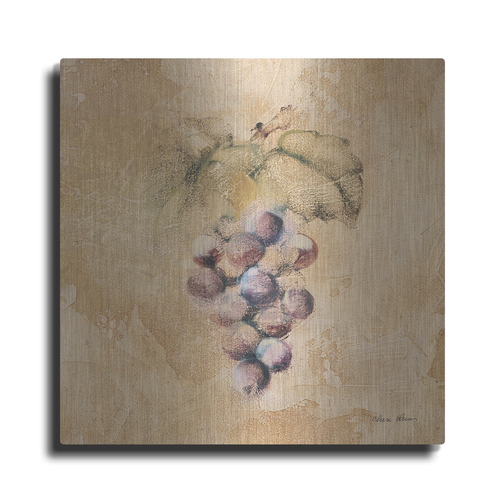 'Grapes Square' by Cheri Blum – Metal Wall Art