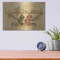 'Holiday Mantle' by Cheri Blum – Metal Wall Art, 16x12 room view