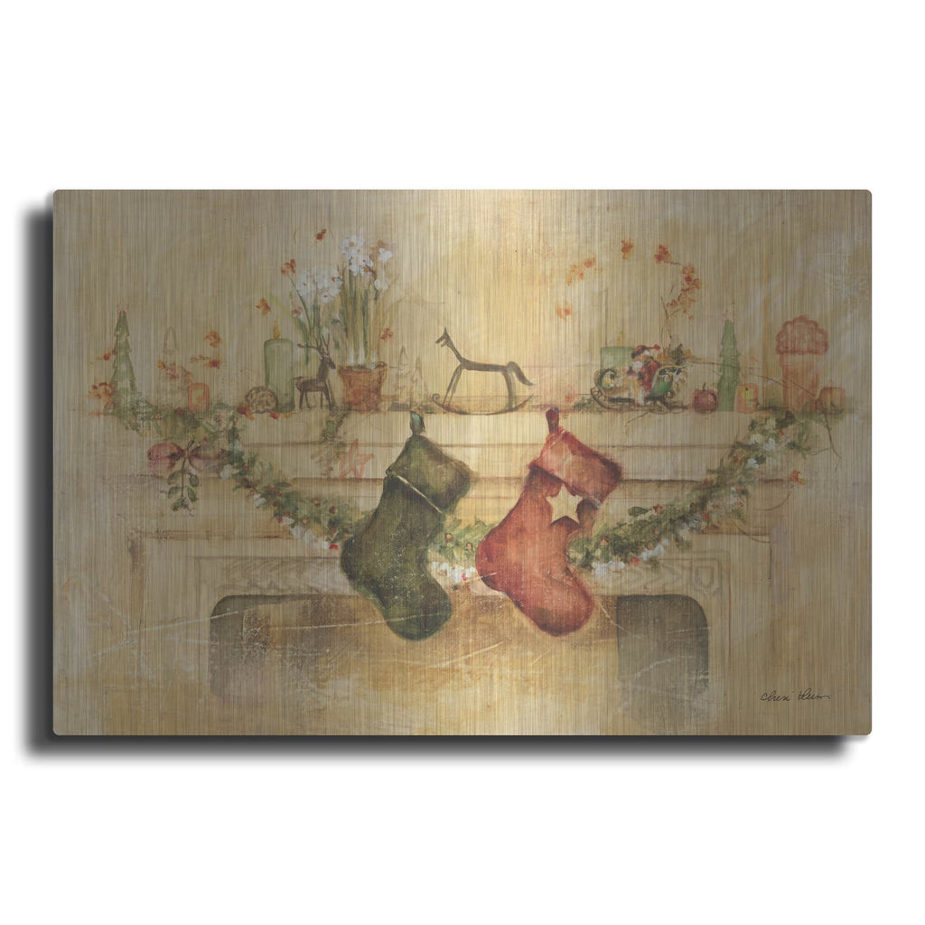 'Holiday Mantle' by Cheri Blum – Metal Wall Art
