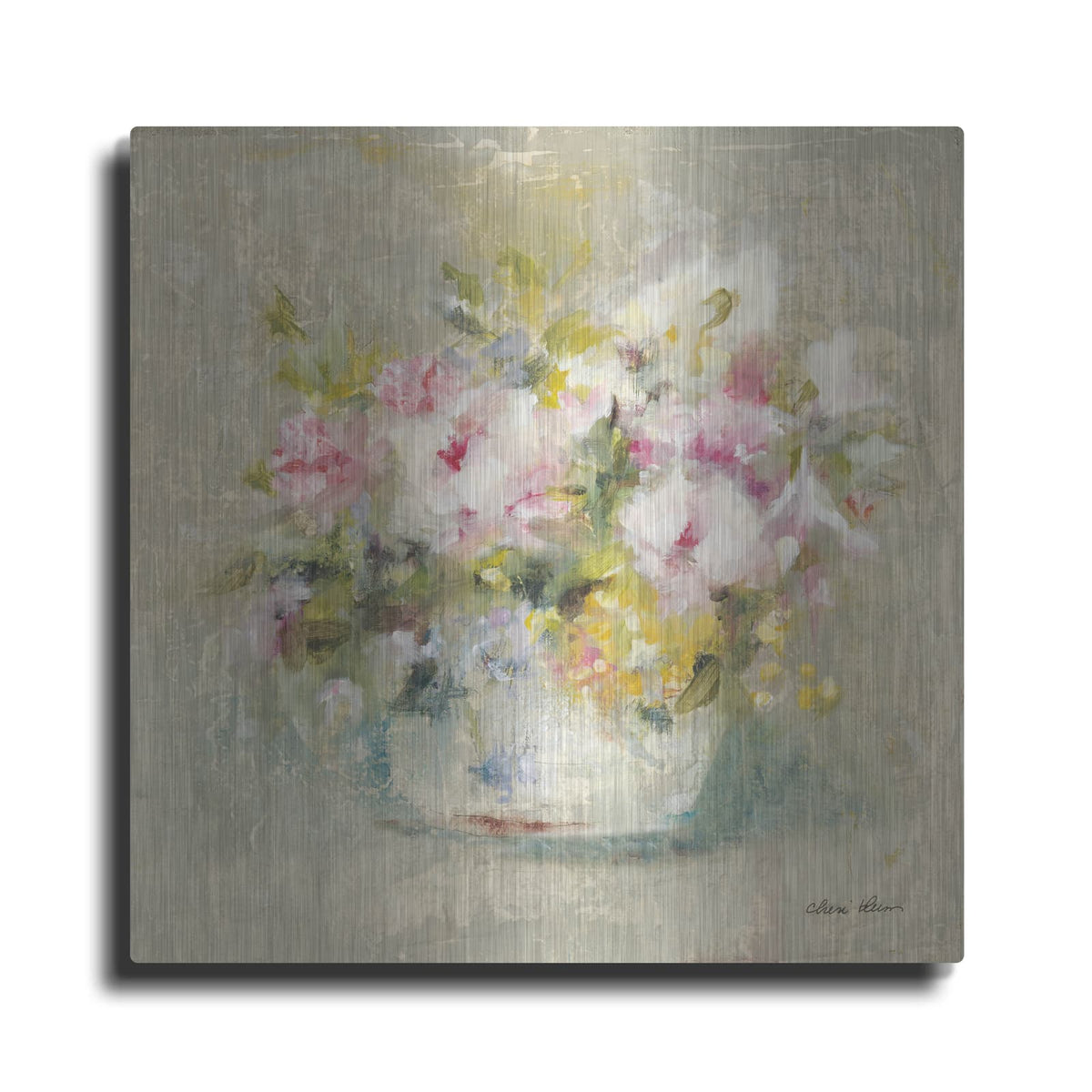 'Mini Summer Garden Bouquet 3' by Cheri Blum – Metal Wall Art