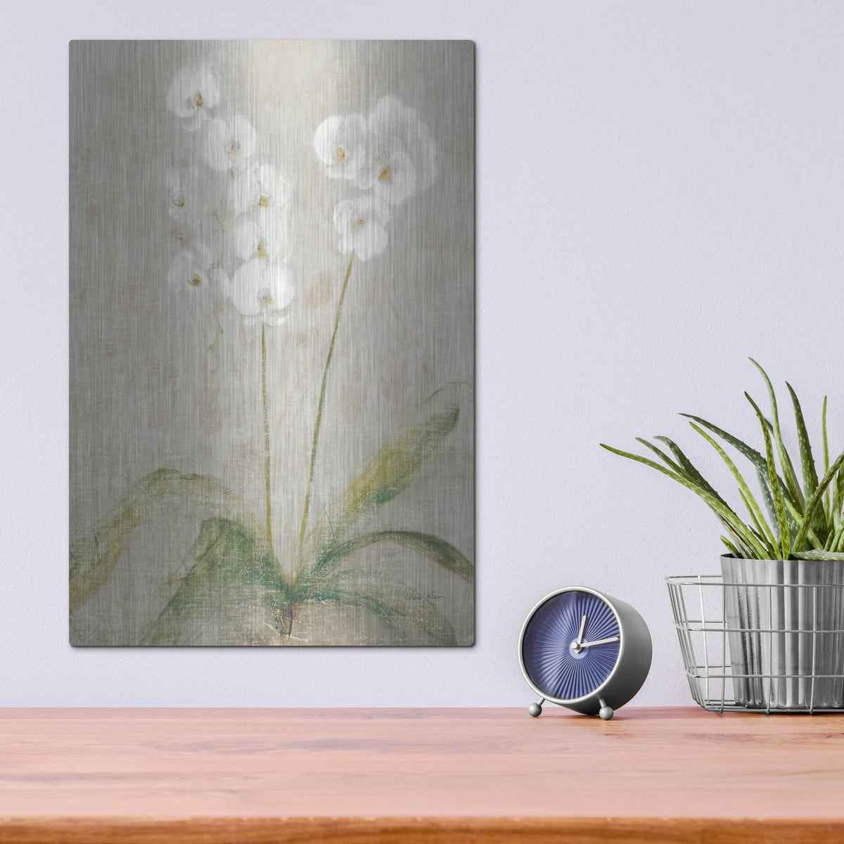 'Orchid Light' by Cheri Blum – Metal Wall Art, 12x16 room view