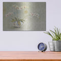 'Orchids In A Porcelain Bowl' by Cheri Blum – Metal Wall Art, 16x12 room view