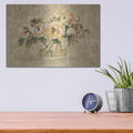 'Peonies In Glass' by Cheri Blum – Metal Wall Art, 16x12 room view