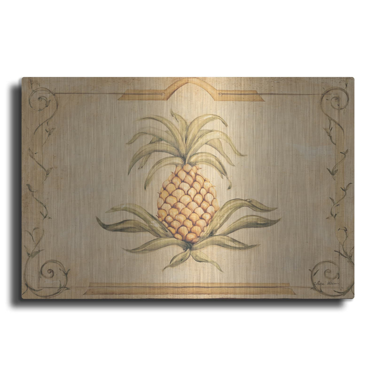 'Pineapple' by Cheri Blum – Metal Wall Art