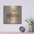 'Plums Square' by Cheri Blum – Metal Wall Art, 12x12 room view