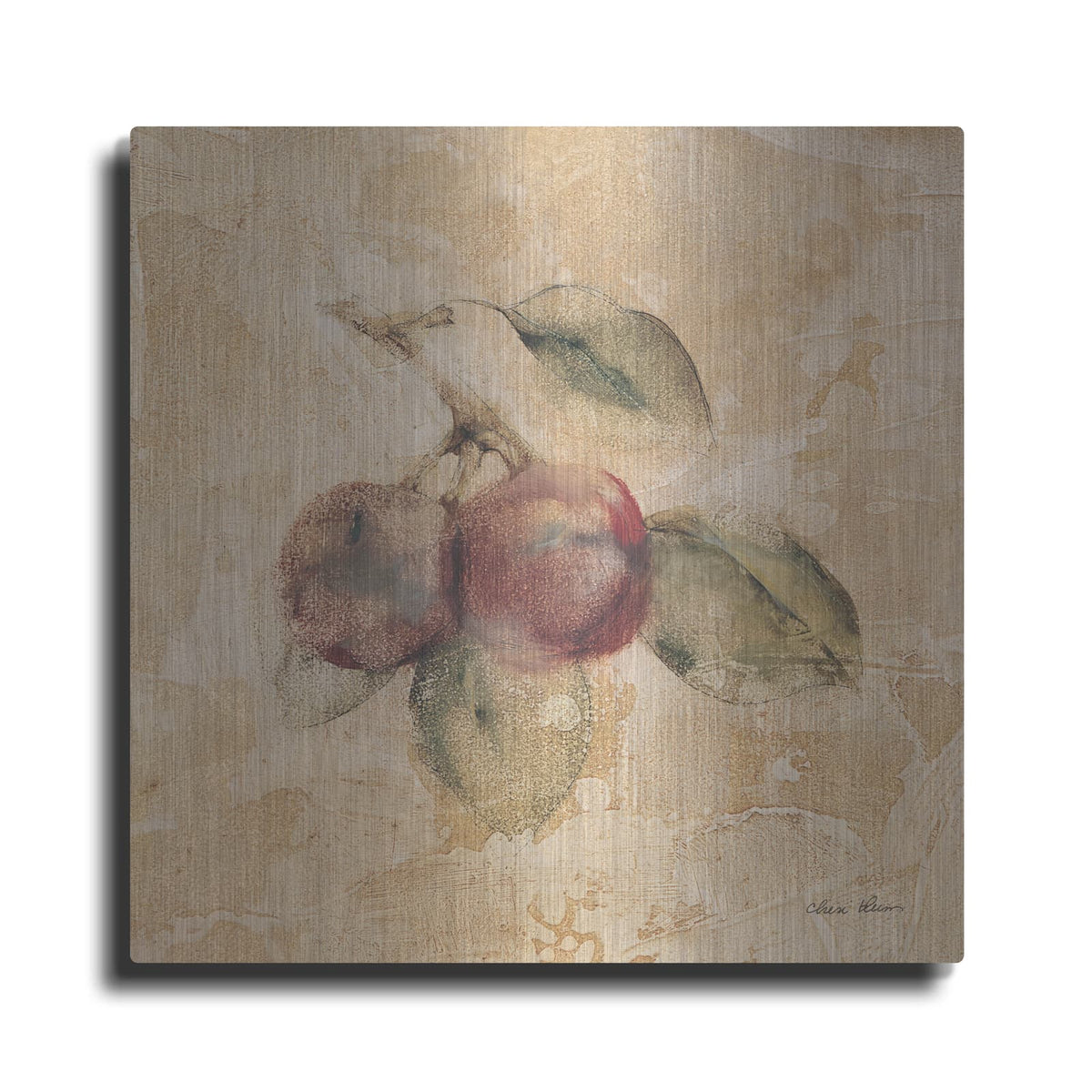 'Plums Square' by Cheri Blum – Metal Wall Art