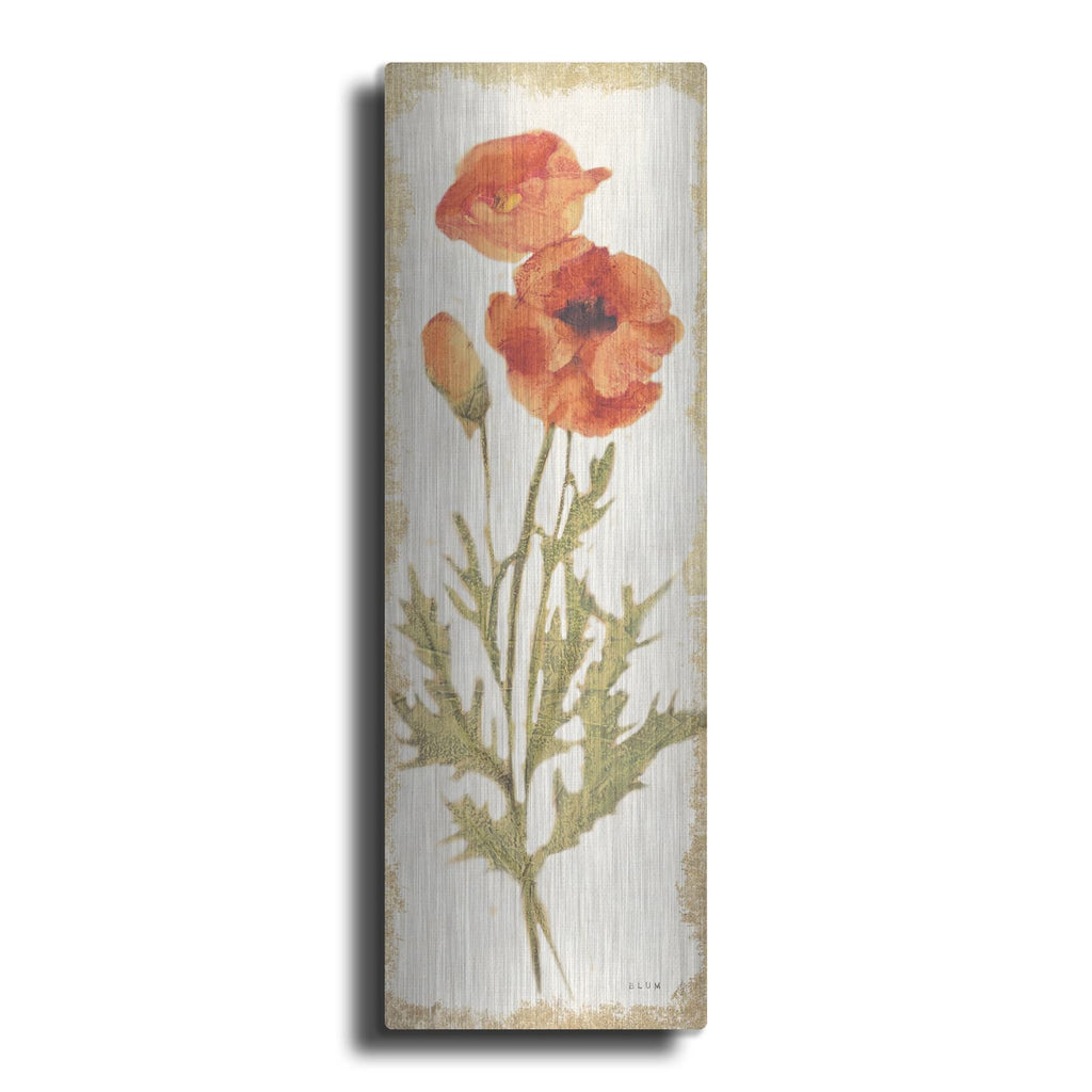 'Poppy Panel Light' by Cheri Blum – Metal Wall Art