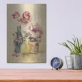 'Potted Roses 3' by Cheri Blum – Metal Wall Art, 12x16 room view