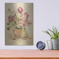 'Potted Roses 6' by Cheri Blum – Metal Wall Art, 12x16 room view
