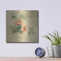'Provence Rose 1' by Cheri Blum – Metal Wall Art, 12x12 room view