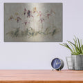 'Purple Dancing Orchids' by Cheri Blum – Metal Wall Art, 16x12 room view
