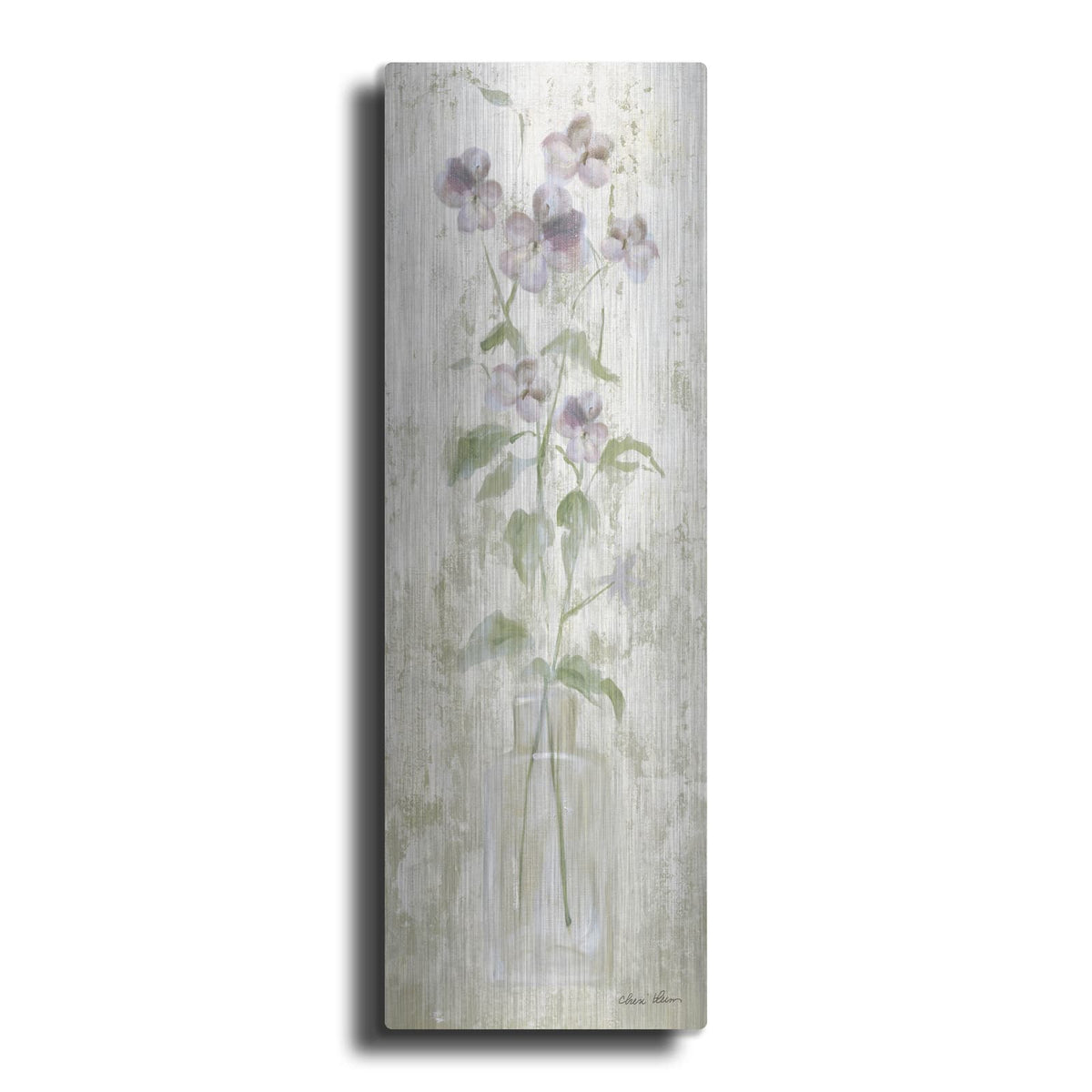 'Purple Field Flowers' by Cheri Blum – Metal Wall Art
