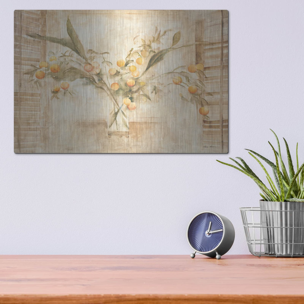 'Quince' by Cheri Blum – Metal Wall Art, 16x12 room view
