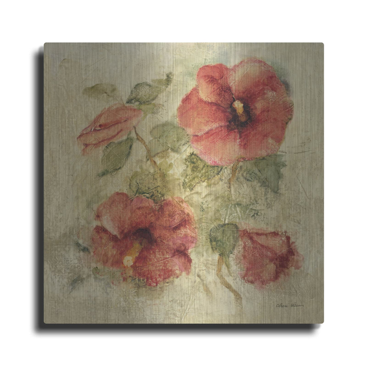 'Soft Hibiscus 1' by Cheri Blum – Metal Wall Art