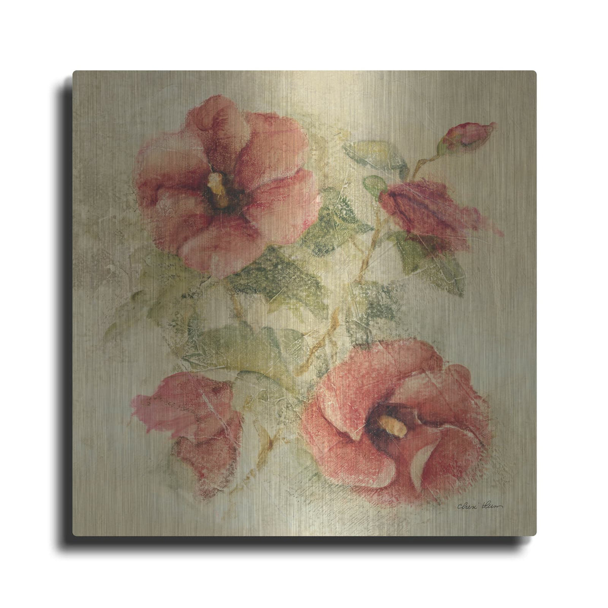 'Soft Hibiscus 2' by Cheri Blum – Metal Wall Art