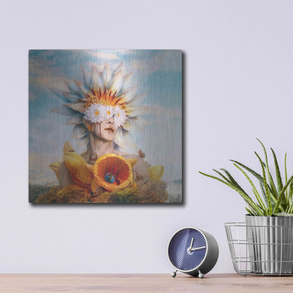 'Honey' by Mario Sanchez Nevado – Metal Wall Art, 12x12 room view