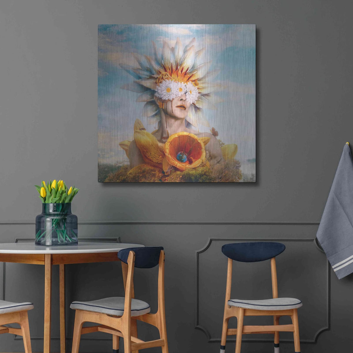 'Honey' by Mario Sanchez Nevado – Metal Wall Art, 36x36 room view