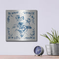 'Swedish Tile 2 Blue' by Cheri Blum – Metal Wall Art, 12x12 room view