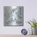 'Swedish Tile 4 Blue' by Cheri Blum – Metal Wall Art, 12x12 room view