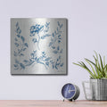 'Swedish Tile I Blue' by Cheri Blum – Metal Wall Art, 12x12 room view