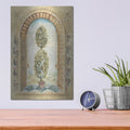 'Topiary Fresco 1' by Cheri Blum – Metal Wall Art, 12x16 room view