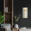 'Tropical Floral 2 Light' by Cheri Blum – Metal Wall Art, 12x24 room view