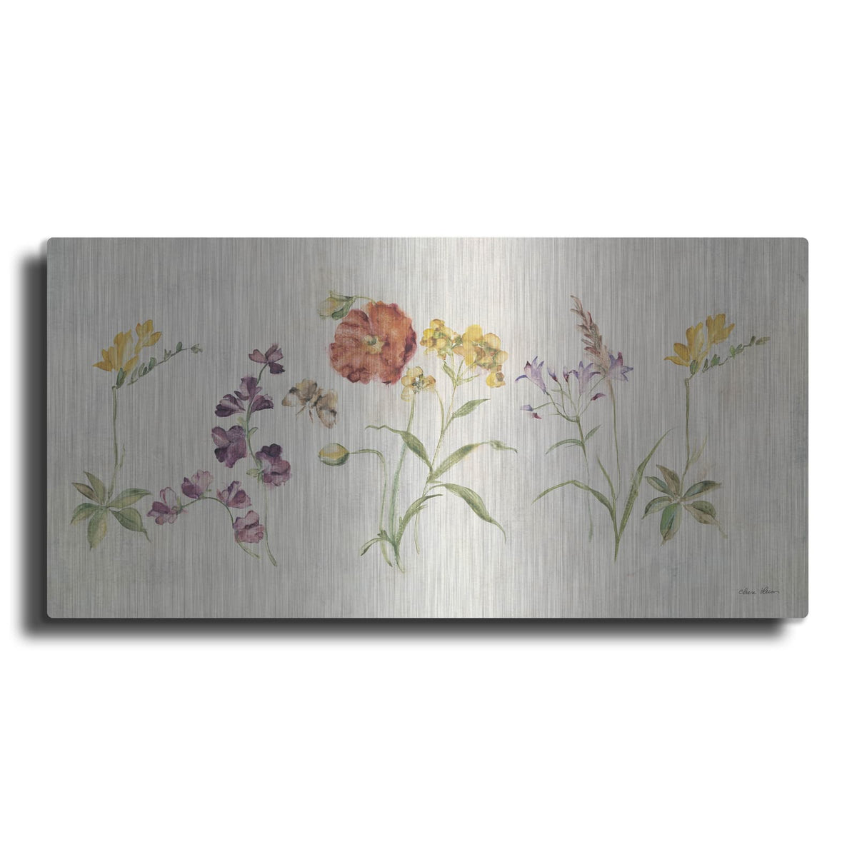 'Wall Of Wildflowers' by Cheri Blum – Metal Wall Art