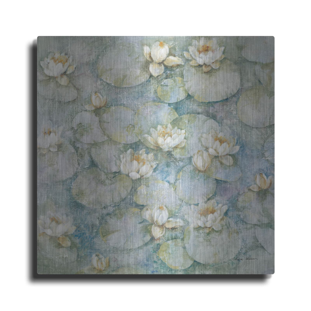 'Water Lilies' by Cheri Blum – Metal Wall Art