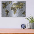 'A Wonderful World' by Britt Hallowell – Metal Wall Art, 16x12 room view