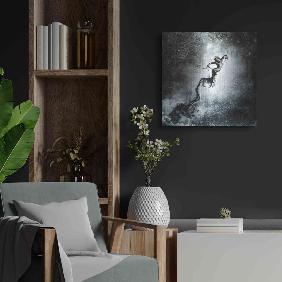 'Host' by Mario Sanchez Nevado – Metal Wall Art, 24x24 room view
