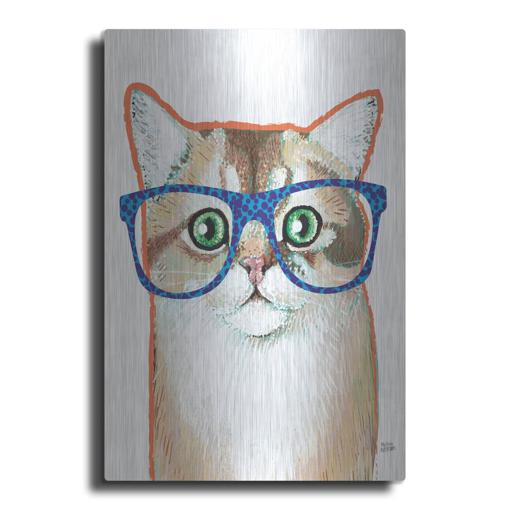 'Bespectacled Pet 2' by Melissa Averinos – Metal Wall Art