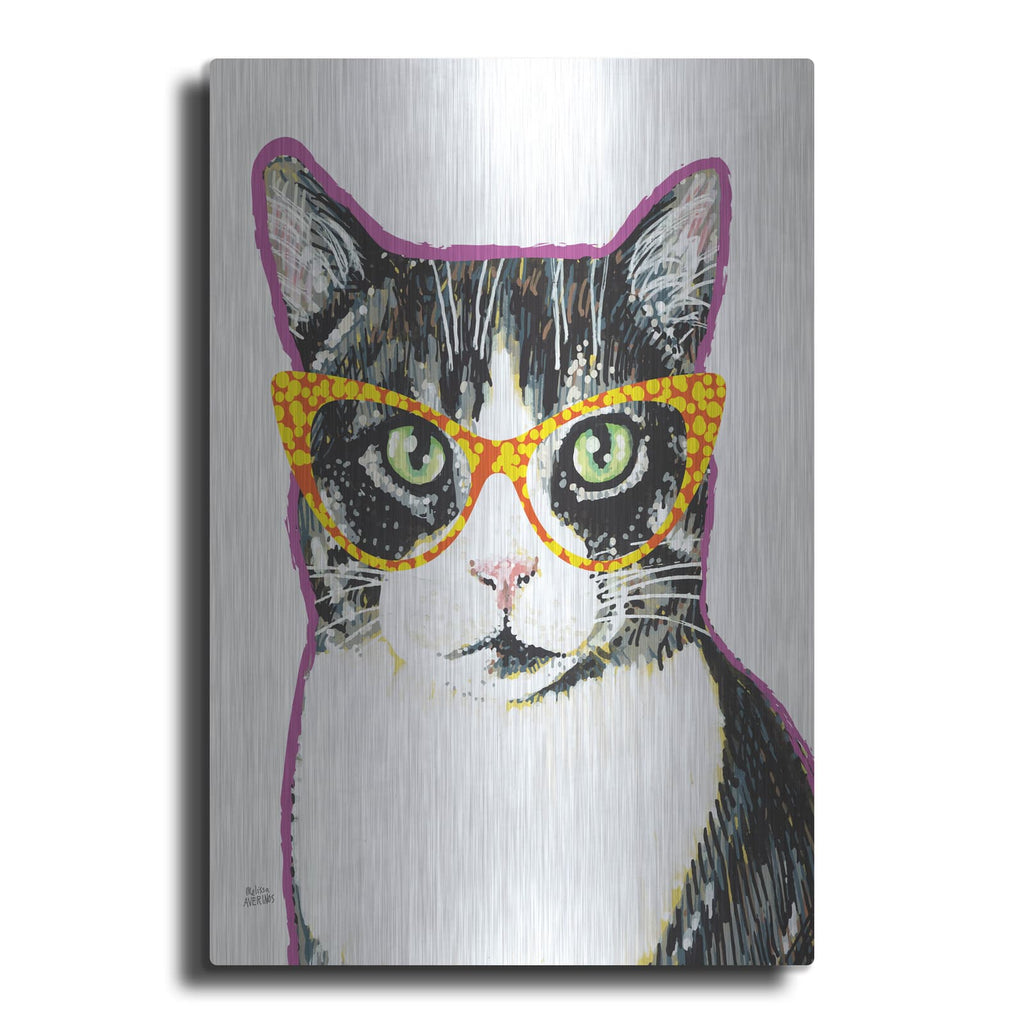 'Bespectacled Pet 3' by Melissa Averinos – Metal Wall Art