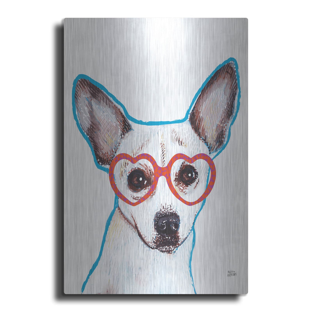 'Bespectacled Pet 1' by Melissa Averinos – Metal Wall Art
