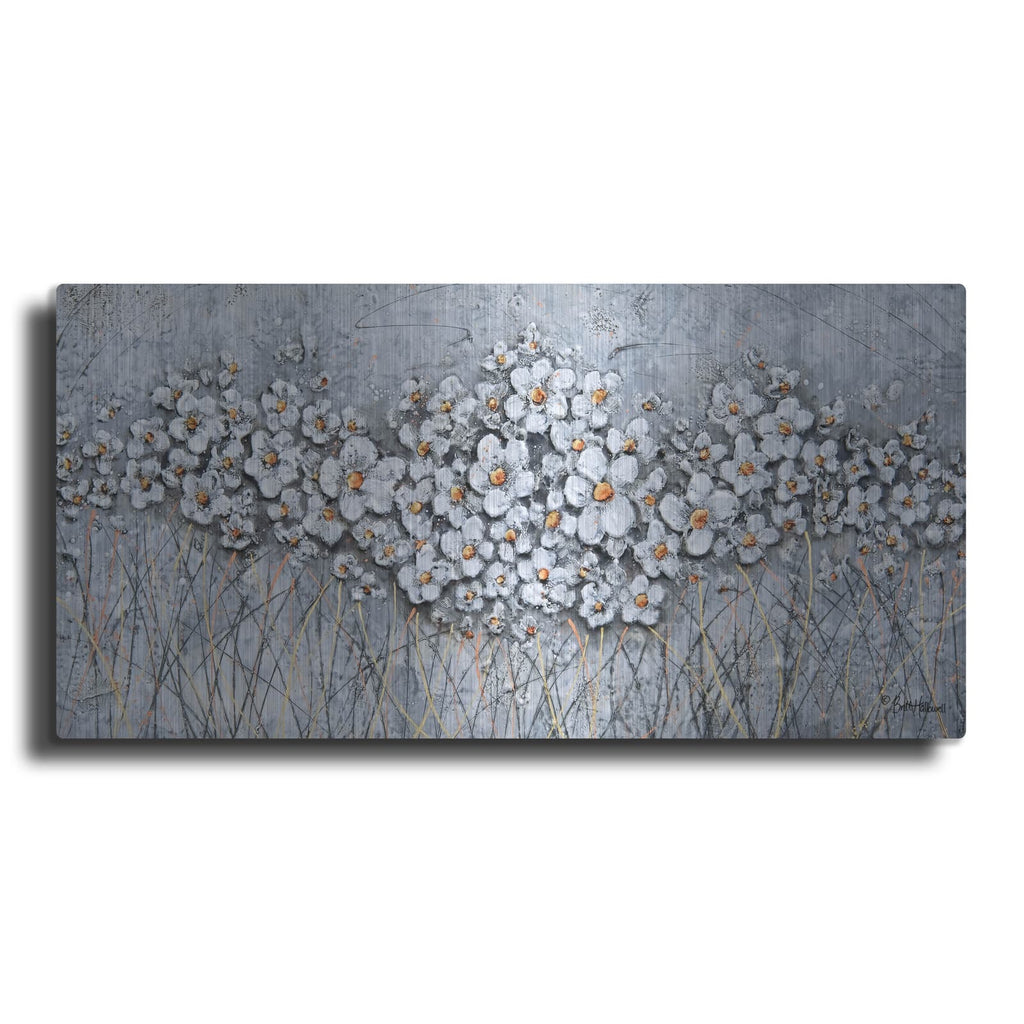 'Fields of Pearls' by Britt Hallowell – Metal Wall Art
