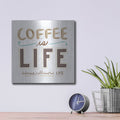 'Coffee Is Life 1' by Melissa Averinos – Metal Wall Art, 12x12 room view