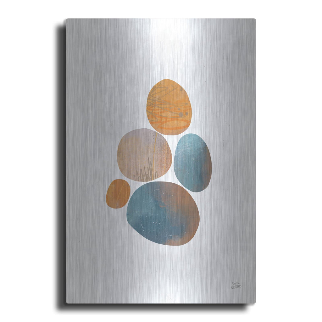 'Collage Stones 2' by Melissa Averinos – Metal Wall Art