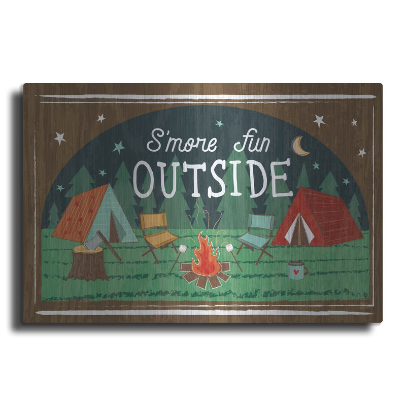 'Comfy Camping 7' by Melissa Averinos – Metal Wall Art