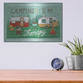 'Comfy Camping 8' by Melissa Averinos – Metal Wall Art, 16x12 room view