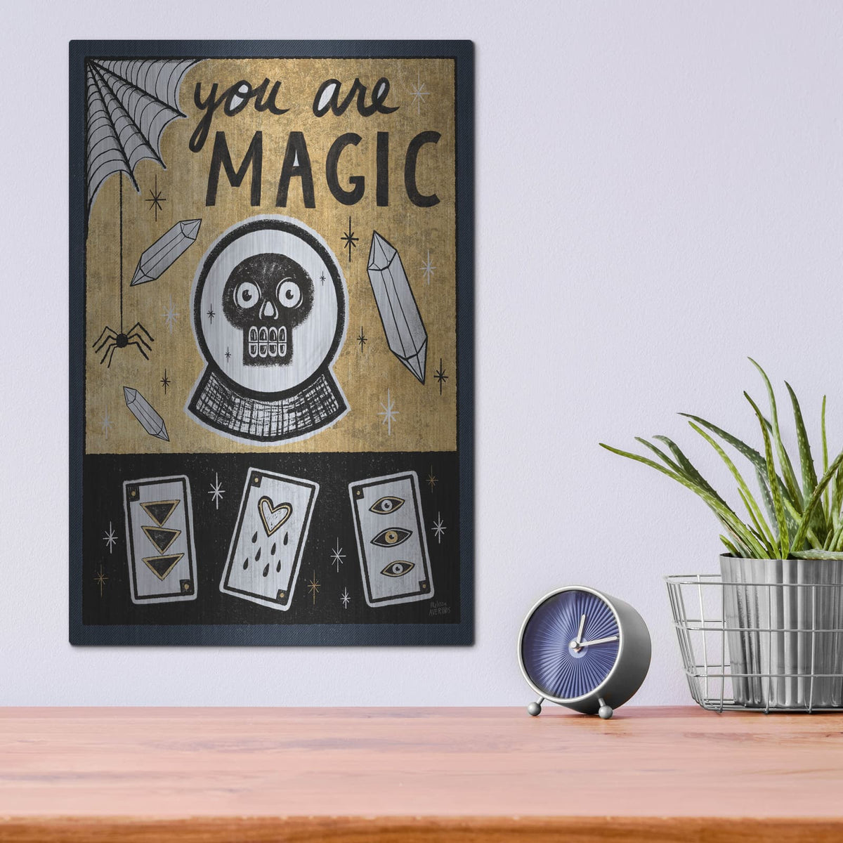 'Frightfully Wicked 4 Dark' by Melissa Averinos – Metal Wall Art, 12x16 room view