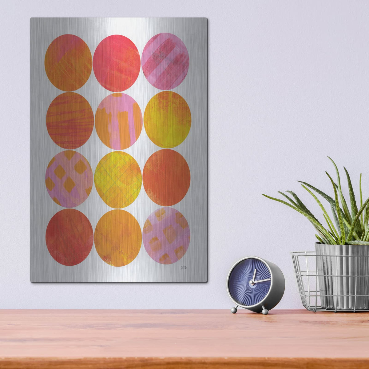 'Kitchen Garden Dots 1' by Melissa Averinos – Metal Wall Art, 12x16 room view