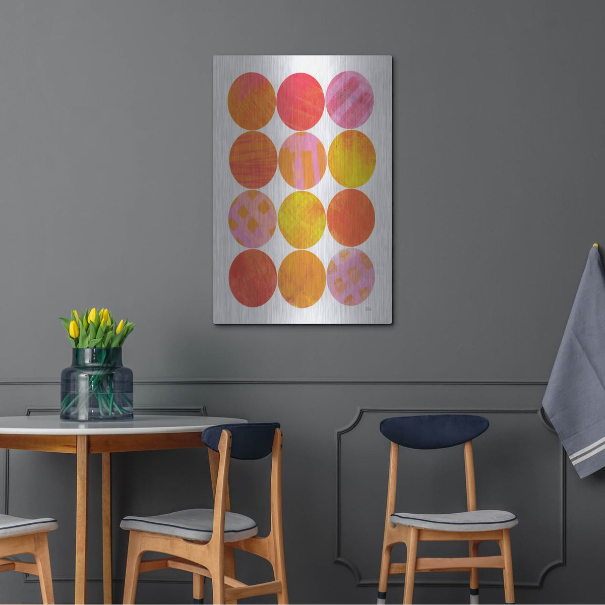 'Kitchen Garden Dots 1' by Melissa Averinos – Metal Wall Art, 24x36 room view