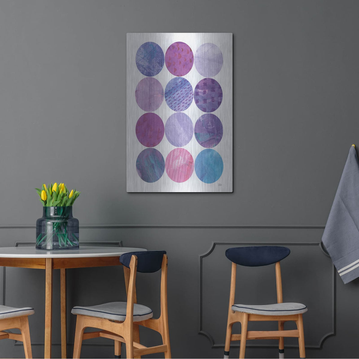'Kitchen Garden Dots 2' by Melissa Averinos – Metal Wall Art, 24x36 room view